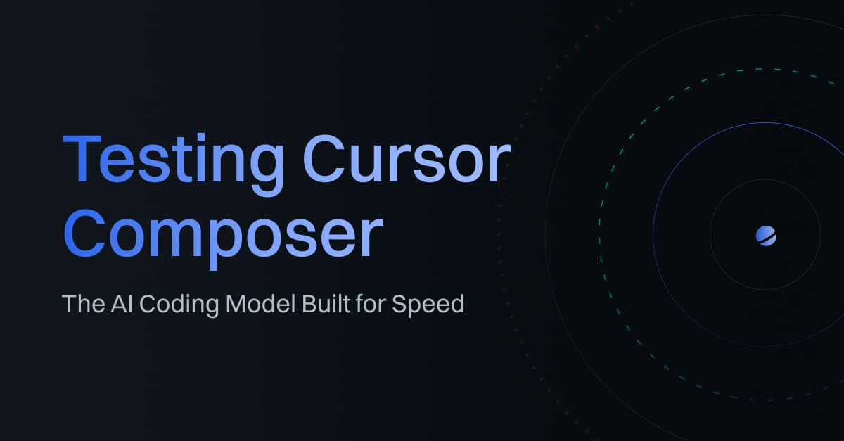 Testing Cursor Composer: The AI Coding Model Built for Speed